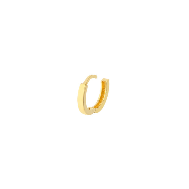 Mini Huggie: Ohrring, 14 Karat Gelbgold