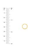 Mini Huggie: Ohrring, 14 Karat Gelbgold