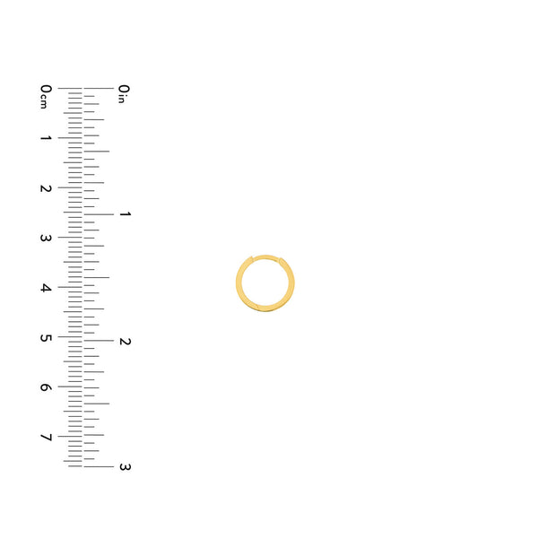 Mini Huggie: Ohrring, 14 Karat Gelbgold