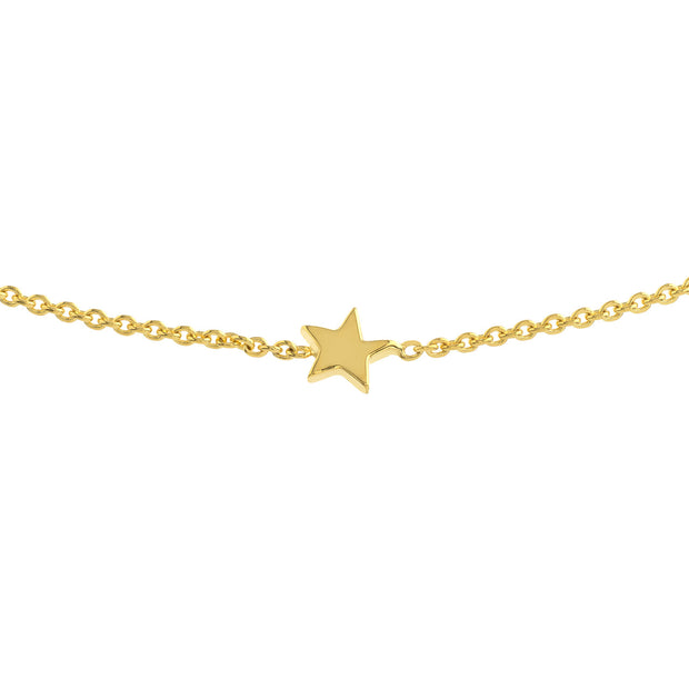 Mini Star: Armband, Stern, 14 Karat Gelbgold