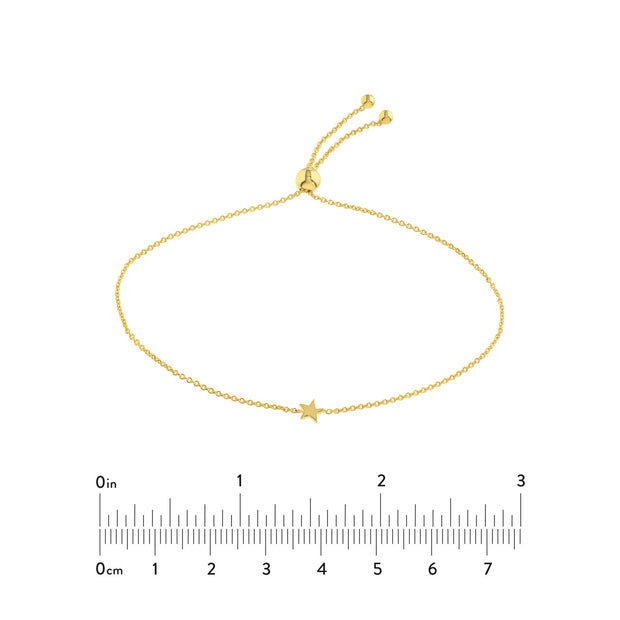 Mini Star: Armband, Stern, 14 Karat Gelbgold