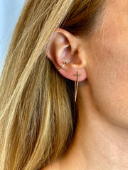 Alexandra: Ear Cuff, 14 KT Gelbgold