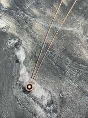 Orbit: Halskette, Kreis, 18 Karat Roségold