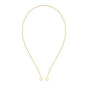 Combi Paperclip Chain: 14 Karat Gold