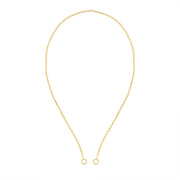 Combi Paperclip Chain: 14 KT Gelbgold