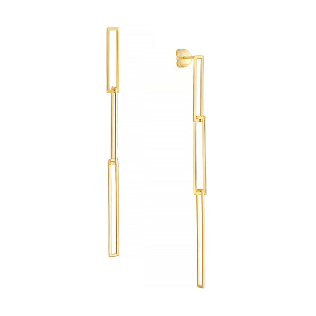Pia: Ohrring, Paperclip, 14. KT Gold