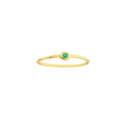 Rainbow Green: Ring, Smaragd, 14 Karat Gold