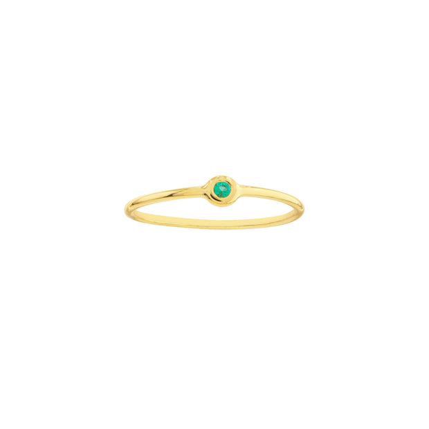 Rainbow Green: Ring, Smaragd, 14 Karat Gold