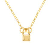 Schloss: Anhänger, 14 Karat Gold