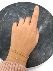 Verena: Armband, Perlen, 14 Karat Roségold