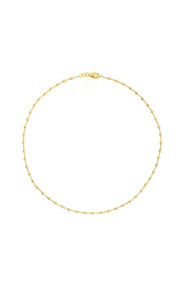 Verena: Halskette, Perlen, 14 Karat Gelbgold