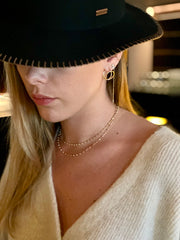 Verena: Halskette, Perlen, 14 Karat Roségold