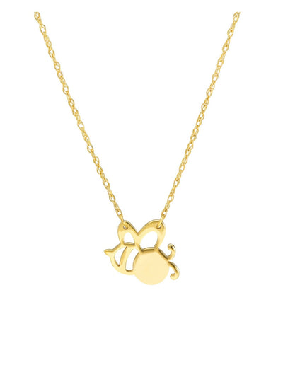 Bee: Halskette, Biene, 14 Karat Gold